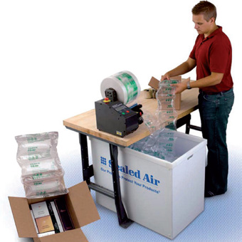 Fill-Air Cyclone Inflatable Packaging System